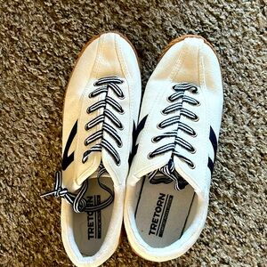 daughter never wore & is off to college - canvas tretorn sneakers